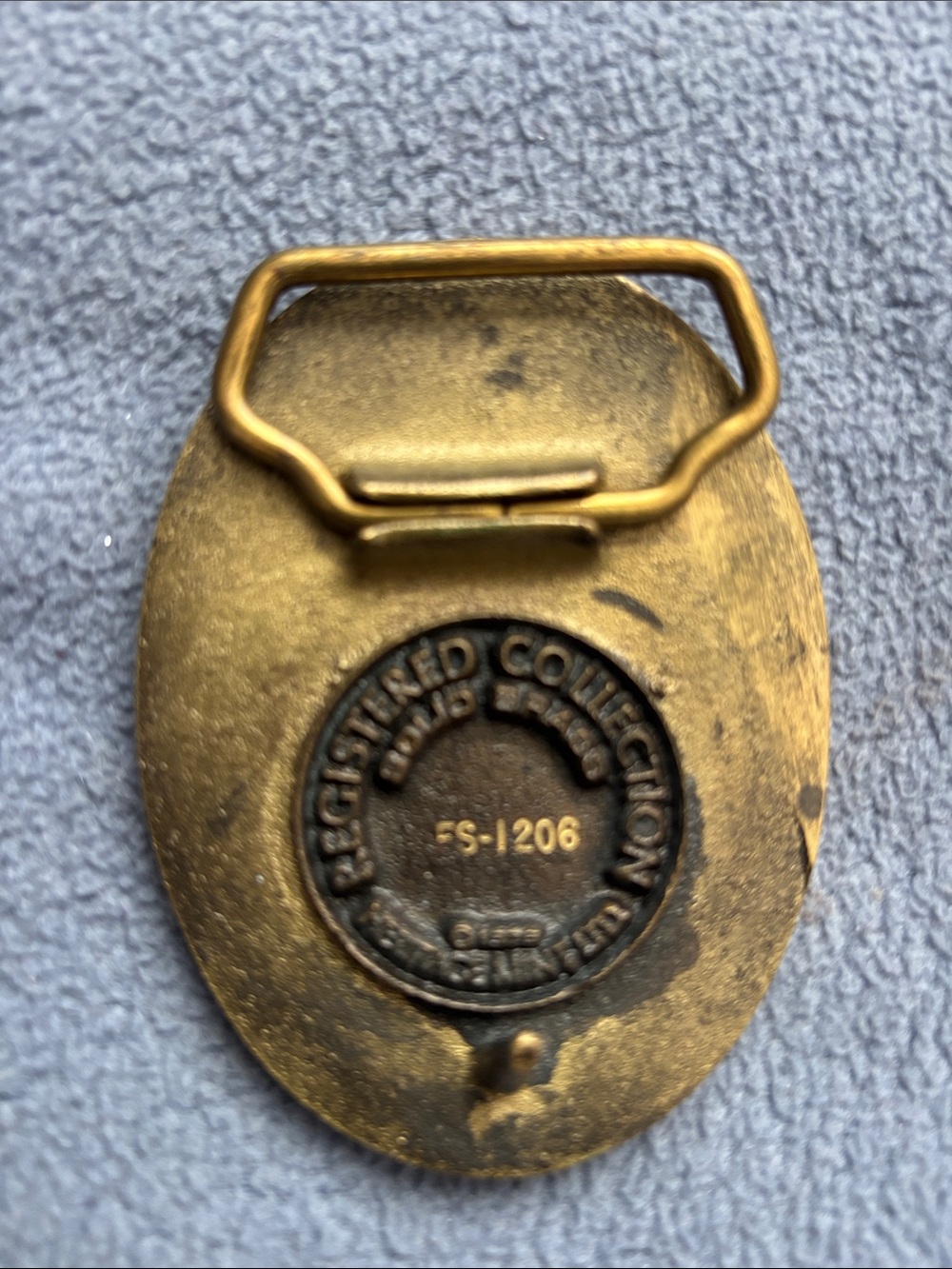 San Antonio Souvenir Belt Buckle - Gold Tone - Picture 3 of 3